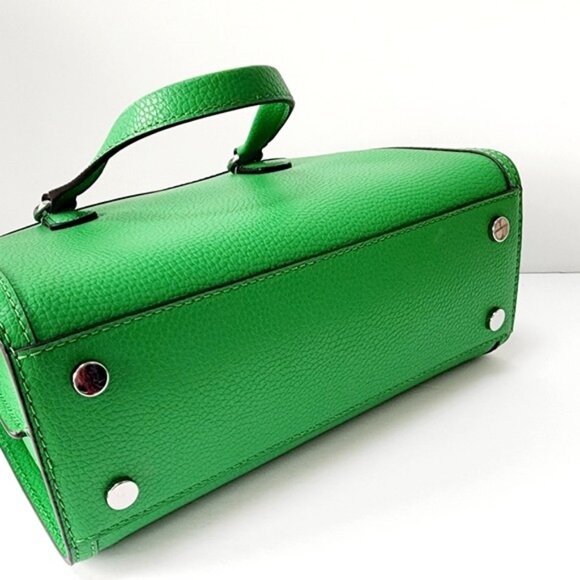 Michael Kors PALM Green Chantal Small Messenger Satchel Crossbody NWT! - Picture 5 of 13